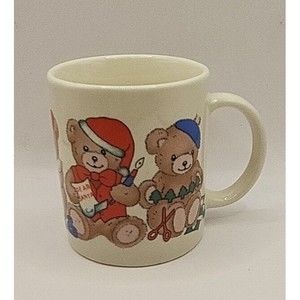 Finest Ceramics Christmas Bears Coffee Mug